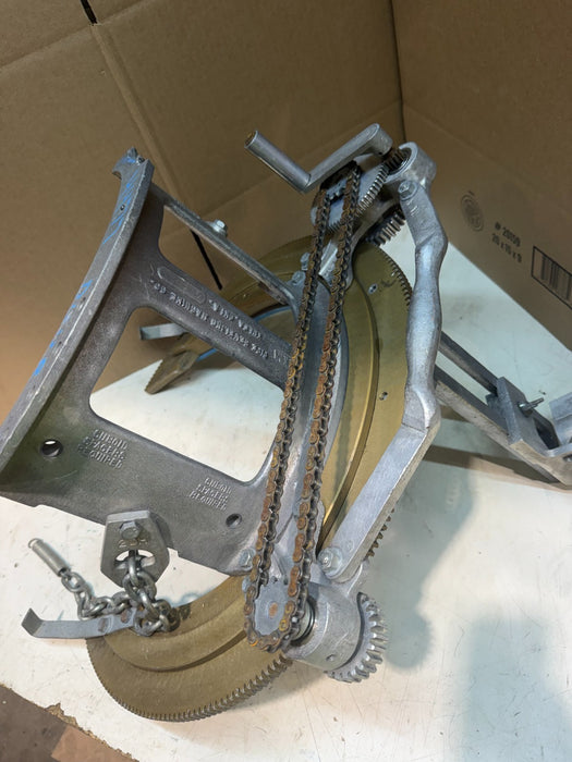 H&M Model #2 Pipe Beveling Machine 6-12" w/ Torch Holder USED #2