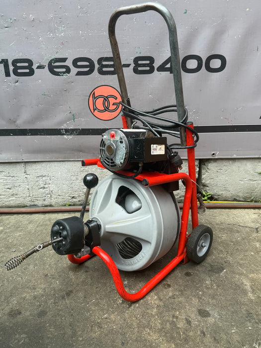 RIDGID K-400 Drain Cleaning Snake Auger 120V Drum Machine 3/8"x75' #7