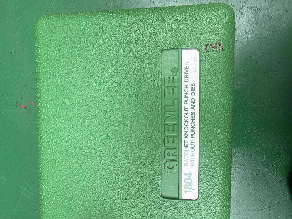 Greenlee 1804 SB  Ratchet Punch Driver.  Knockout.  Brand New.  #3