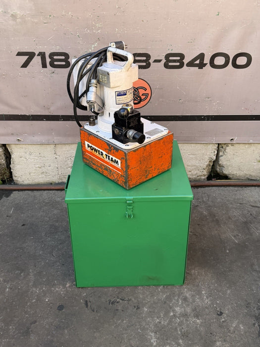 SPX POWER TEAM PE553 10,000 PSI ELECTRIC HYDRAULIC  PUMP 120 VOLTS WITH BOX