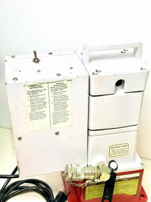 Burndy EPP-10EC Series Hyd Electric Pump 10k psi + Case & Hose Crimper Mint! BG9