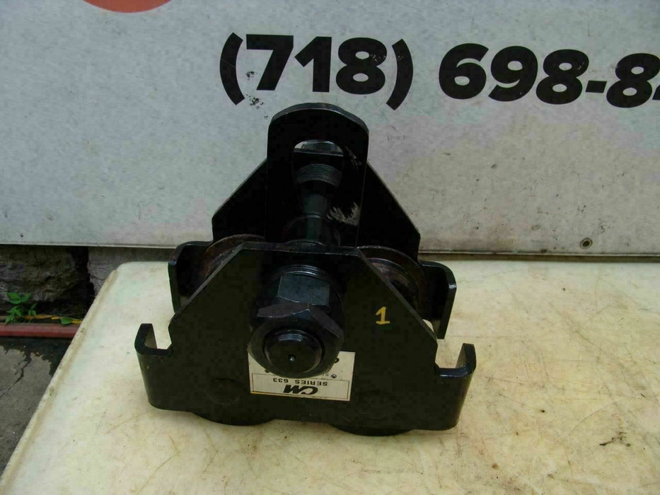CM Series 633 3 Ton Ball Bearing Trolley for Hoist   Works Fine  #3