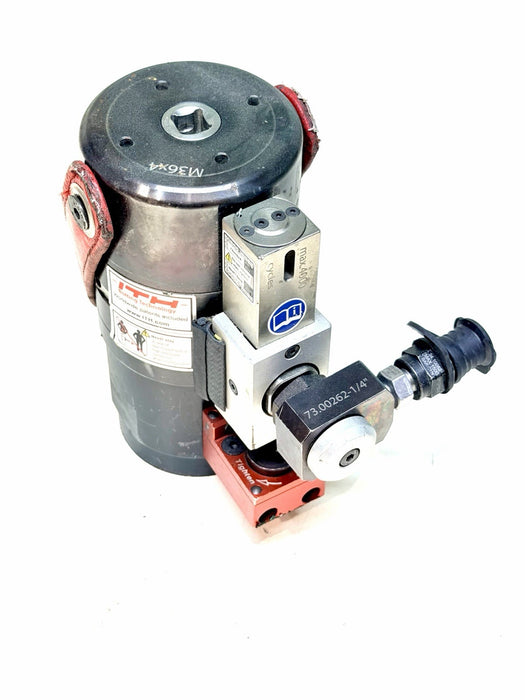 ITH 33.02595, M36 x 4, MS Multi-Stage Hydraulic Bolt Tensioning Cylinder 6 Cycle
