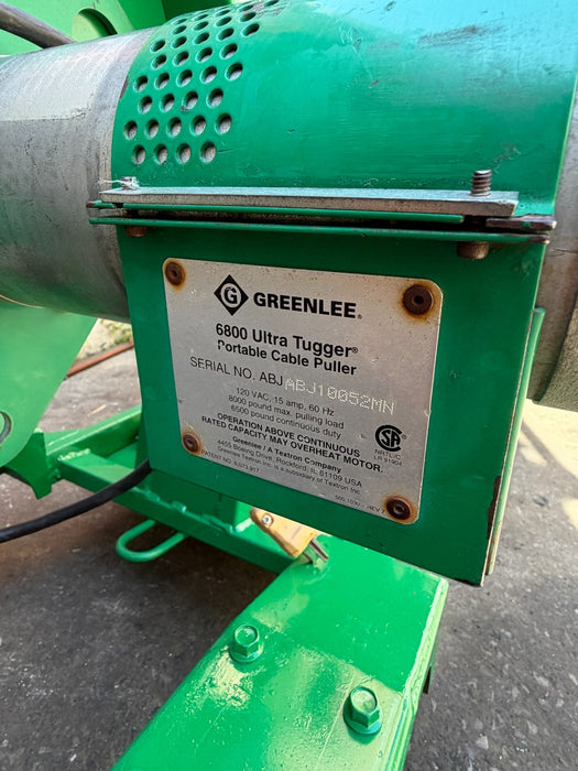 Greenlee 6805A Ultra Tugger 8 Cable Puller 8000 lbs Deluxe Mobile Package