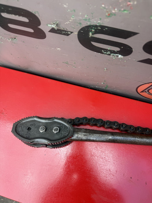 Vintage Vulcan Chain Pipe Wrench Williams & Co USA Plumber Armstrong 3/4-4 inch