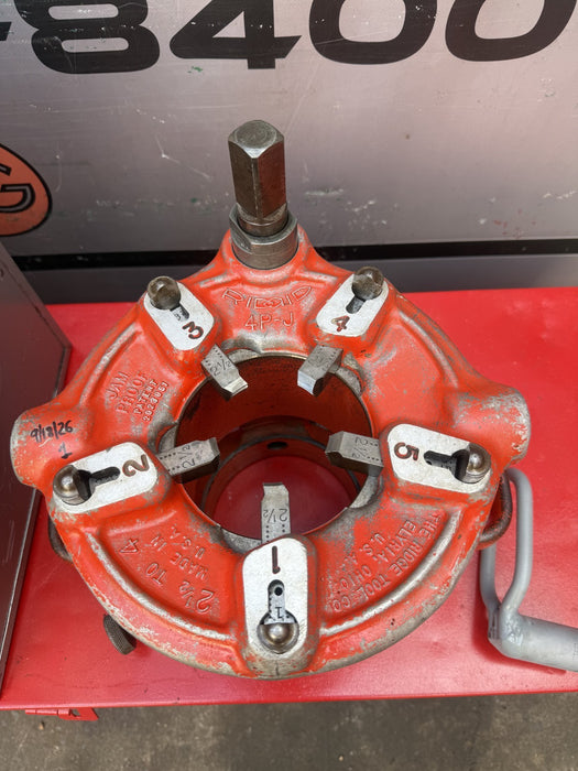 Ridgid 4-PJ Pipe Threader Threading Die 2 1/2 to 4"  Comes with 2 1/2" Die. #1