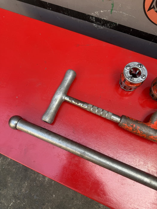 Ridgid 00R Pipe Threading Set, Ratchet, Handle+4 Dies  3/8 to 1 inch 7/9/26 #4