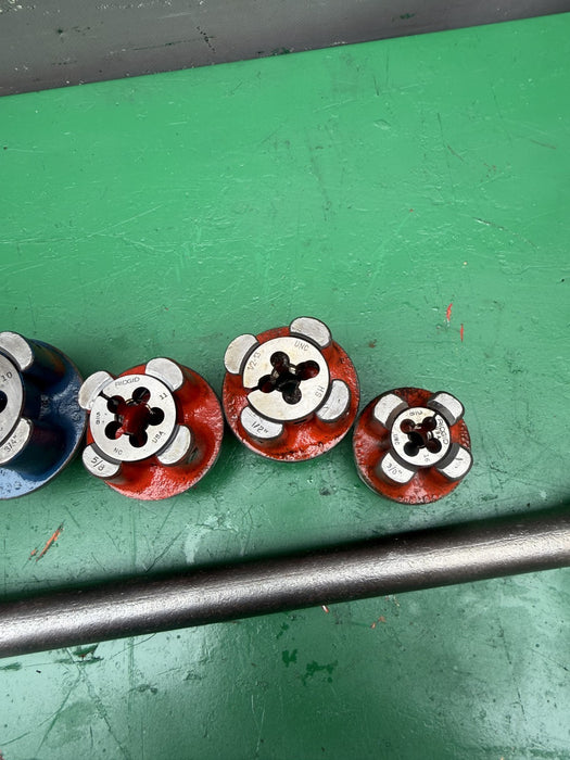 Ridgid 00-RB Bolt Threader Die Heads.  Great Set.  #3