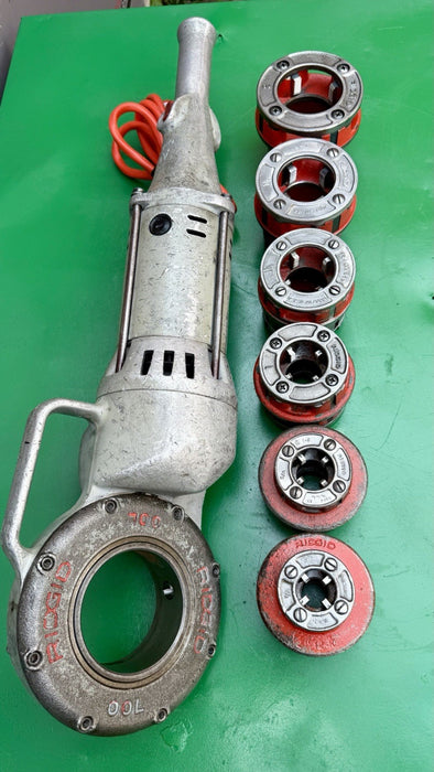 Ridgid 700 Pipe Threader Threading Machine & 12R Die Set 1/2” - 2” Excellent #2