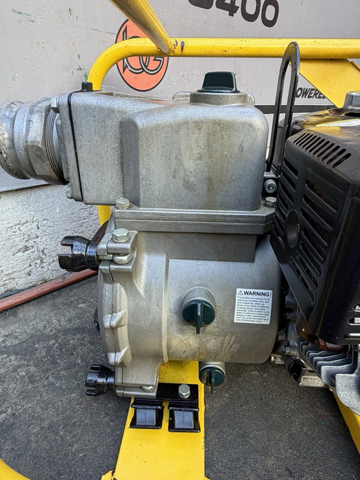 2021 Wacker Neuson PT4A 4" Portable Self-Priming Trash Water Pump Honda