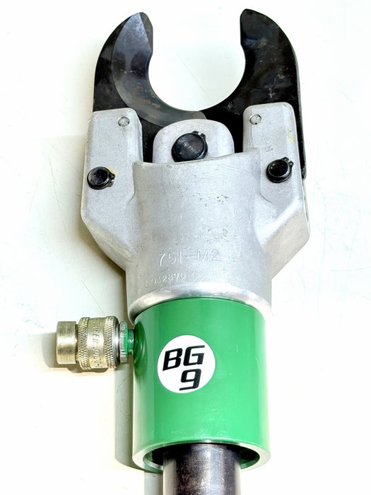 Greenlee 751-M2 Hydraulic Cable Cutter w/ 746 Greenlee Hydraulic Ram Tested BG9