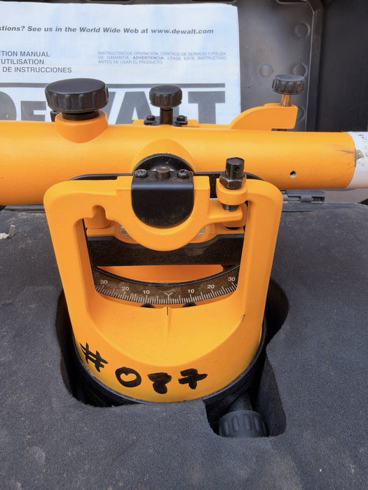 DEWALT DW092 Transit Automatic Level 20x Magnification with Hard Carrying Case