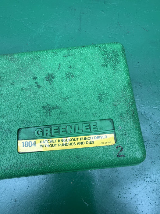 Greenlee 1804 SB  Ratchet Punch Driver.  Knockout.  Brand New.  #2