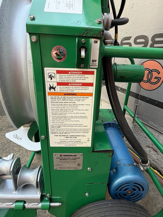 Greenlee 555C Electric Bender Classic 1/2-2" Conduit Pipe Bender Refurbished EG9