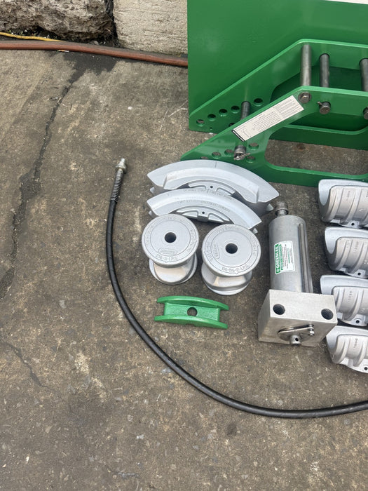 Greenlee 777 1/2 - 4 inch Rigid Hyd. Pipe Conduit Bender With Electric Hyd. Pump
