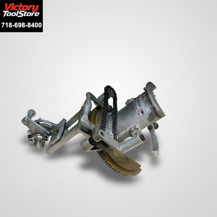 H & M Model #0 Aluminum Pipe Beveling Machine 2"-4" with torch holder