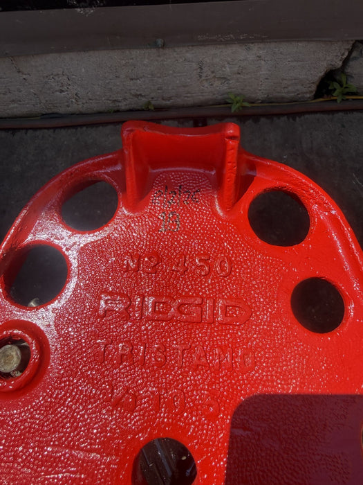 Ridgid 450 1/8 to 5 inch Tripod Pipe Vise for Ridgid Pipe Great Shape #10 8/7/26