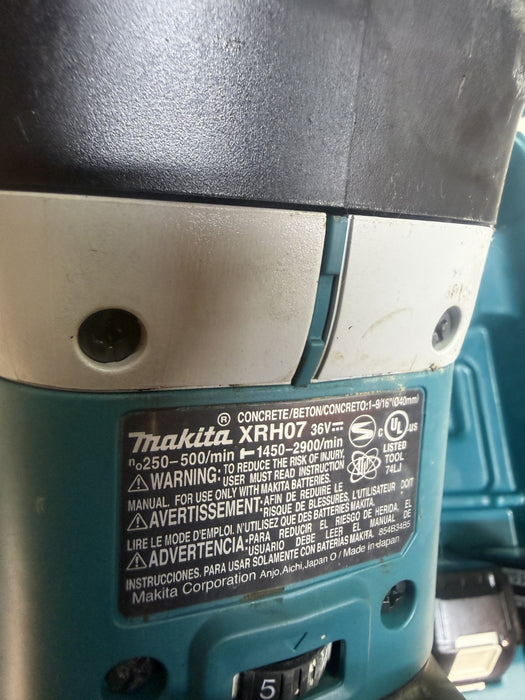 NEW Makita XRH07 36V 2X 18V LXT AVT Rotary Hammer Ground Rod Driver SDS MAX #3