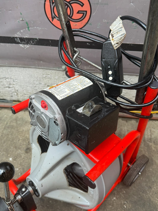 RIDGID K-400 Drain Cleaning Snake Auger Drum Machine 120V 75ft Cable #8