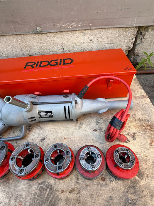 Ridgid 700 Pipe Threader Machine With 1/2-2" 12r Dies & Box #2