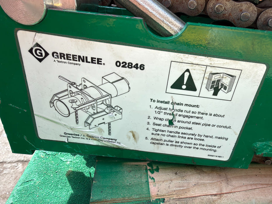 Greenlee 02846 Chain Mount for Ultra Tugger 10 & 8 (6501/6801) - Used