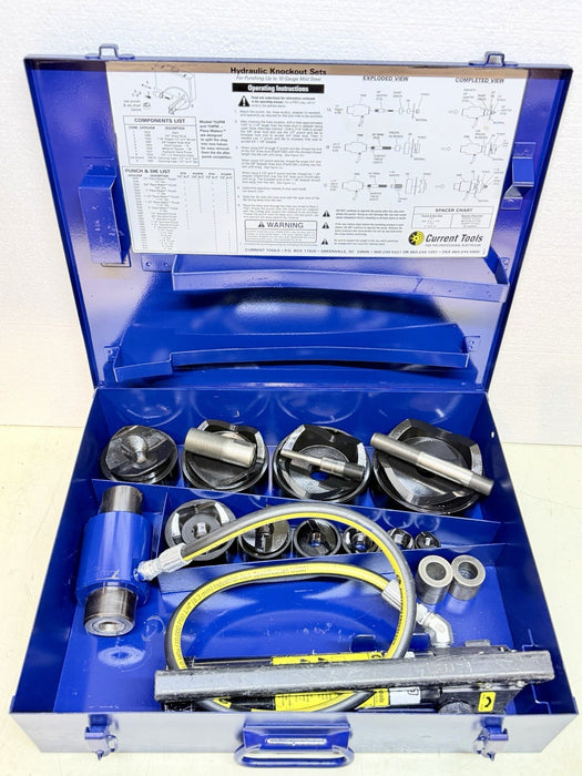 CURRENT TOOLS 154PM Hydraulic Knockout Set  1/2" - 4" Punch Driver KO Kit BG20