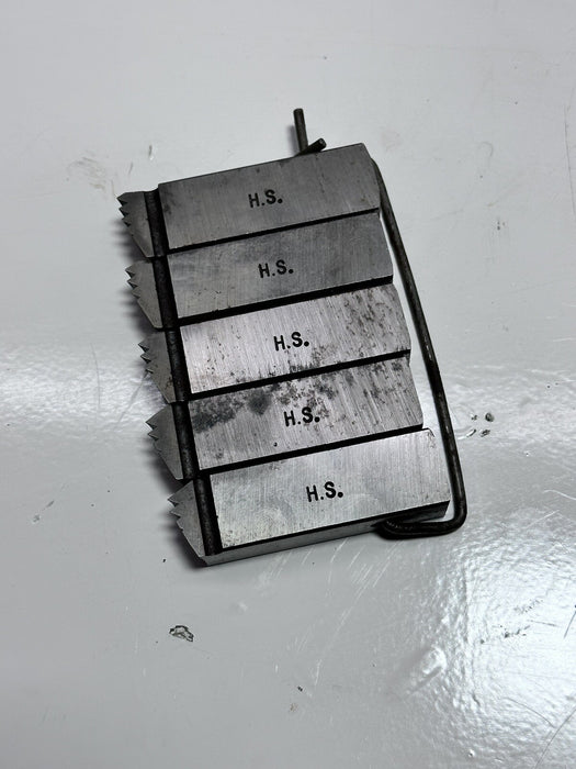 RIDGID 4PJ  2 1/2” NPT Dies Set RH for 4-P and 4PJ Threaders