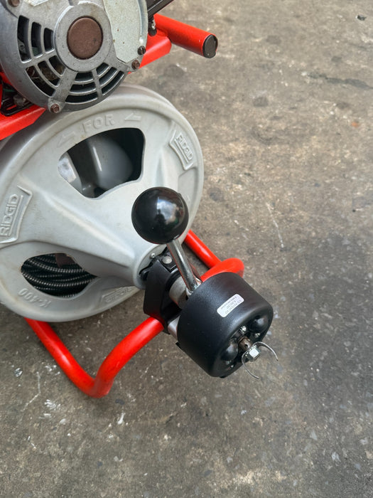RIDGID K-400 Auto Feed Drain Cleaner Snake Auger Machine #1 C-45IW 1/2"x75' #1