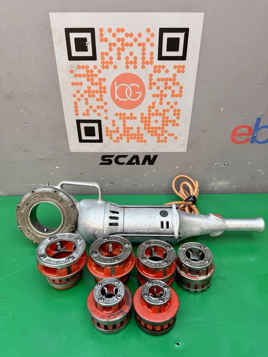 Ridgid 700 Pipe Threader Threading Machine & 12R Die Set 1/2” - 2” Excellent #4