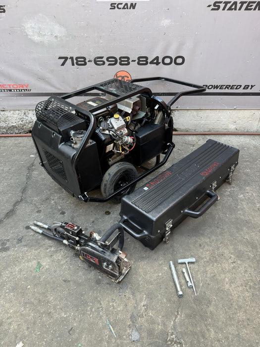 ICS Hydraulic Power Unit 890F4P95 and Concrete Saw 890F4 121HRS Great Condition