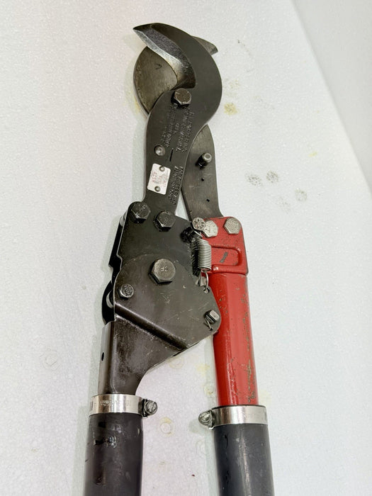 HK Porter 8690FS Ratchet Cable Cutter Aluminum Copper Made USA BG10