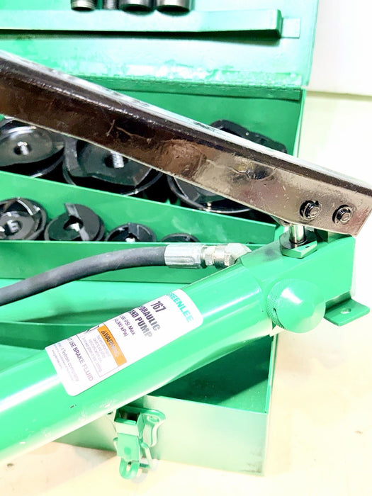 Greenlee 7310 Slug Buster KO  Knockout Punch Set 1/2"-4" + Current  Ram & Pump