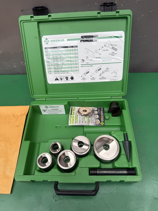 Greenlee 7905SBSP Speed Punch Knockout Kit with Quick Draw 90 Driver 3/4"-2" #3