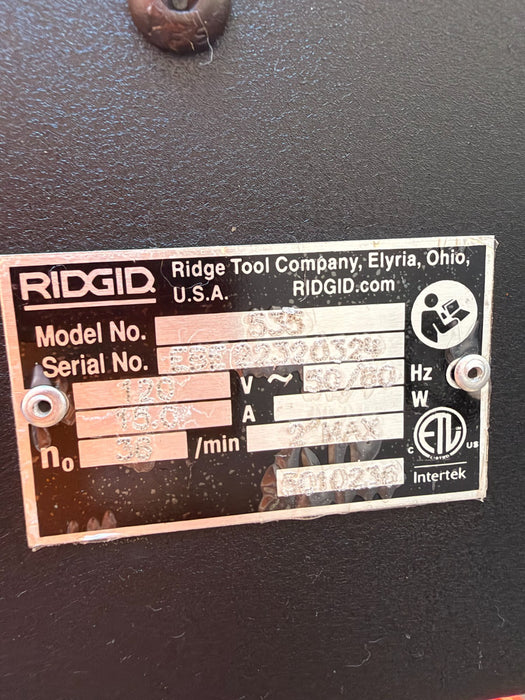 2024  RIDGID 535 V3 Pipe Threading Machine w/ Universal Cart & 811A Dies ET6