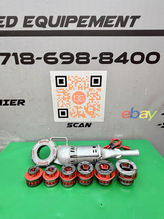 Ridgid 700 Pipe Threader Threading Machine & 12R Die Set 1/2” - 2” Excellent #1