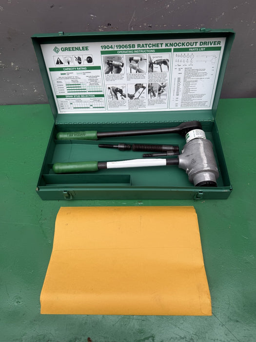Greenlee 1904 Ratchet Knockout Punch Driver.  Brand New. #3