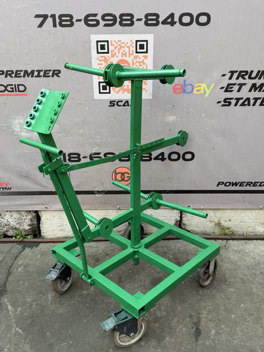 GREENLEE 910 6 SPOOL WIRE DISPENSER ASSEMBLY CART #6