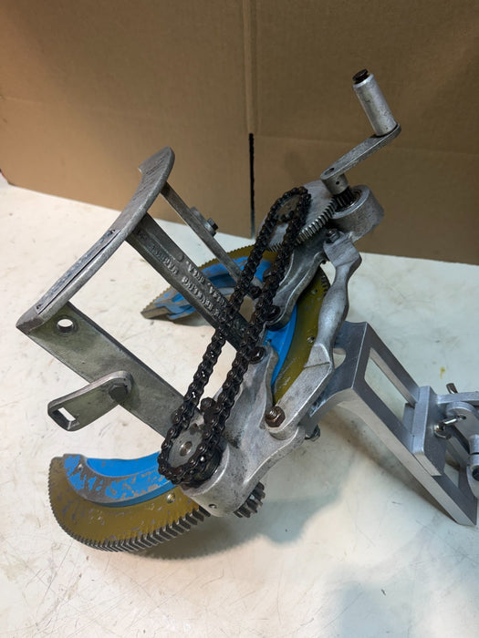 H & M Model #1 Aluminum Pipe Beveling Machine 3-8" Pipe Range w/  new Torch Hold