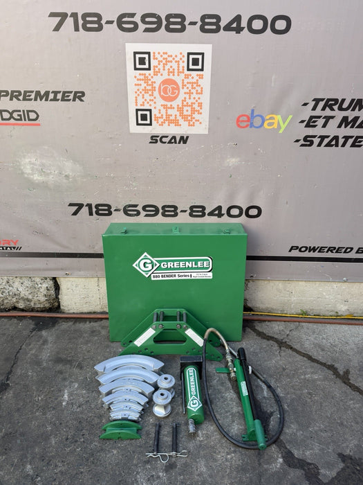 Greenlee 880 1/2" - 2" Rigid Hydraulic Conduit Pipe Bender & Pump Refurb