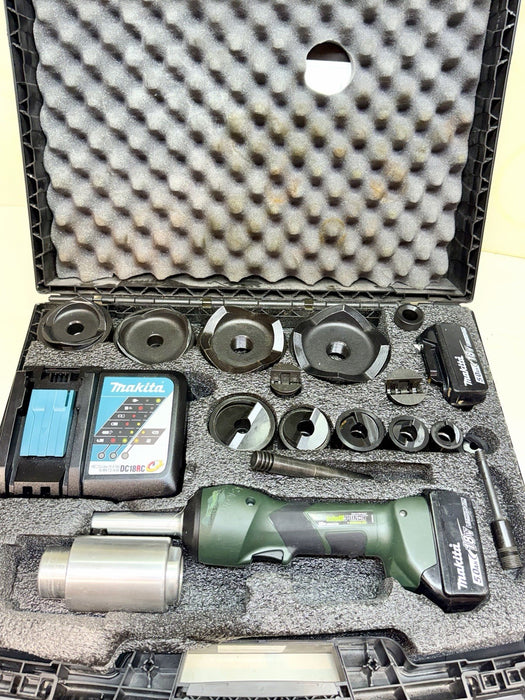 Greenlee LS100X Intelli-Punch 11-Ton Hydraulic Knockout Punch Set 1/2" - 4" #19