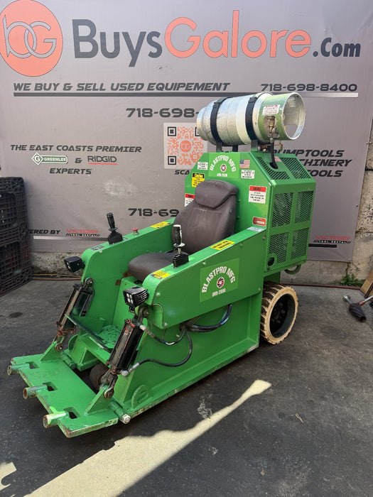 BlastPro BRB-2800 Propane Ride on Floor Scraper Video great condition