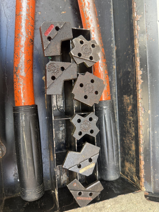 Thomas & Betts T&B TBM6S, 26" Shure Stake Ratchet Compression Crimper with Dies