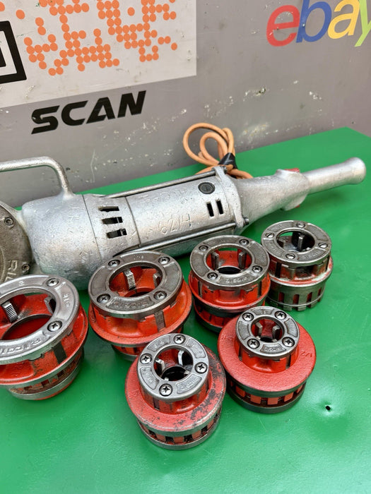 Ridgid 700 Pipe Threader Threading Machine & 12R Die Set 1/2” - 2” Excellent #4