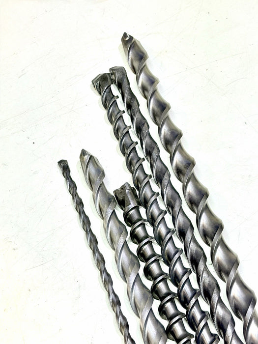 6 Spline Drive 3/8, 7/8, 7/8, 7/8, 1”, 1” Concrete Rotary Hammer Drill Bits #2