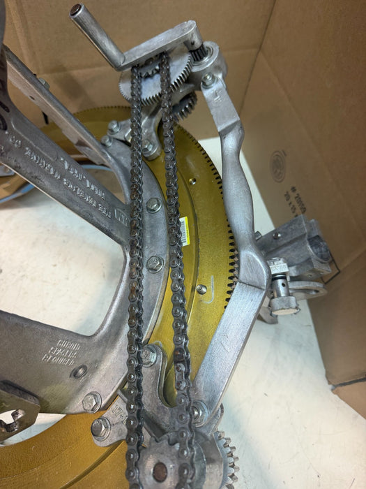 H & M Model #2 Aluminum Pipe Beveling Machine Beveler USED w/ Torch Holder 8-12"