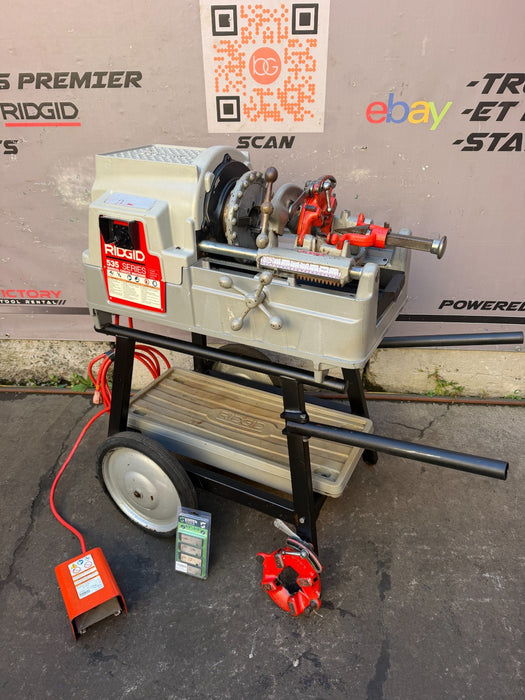 2018 RIDGID 535 V3 Pipe Threading Machine w/ Universal Cart & 811A Dies ET5