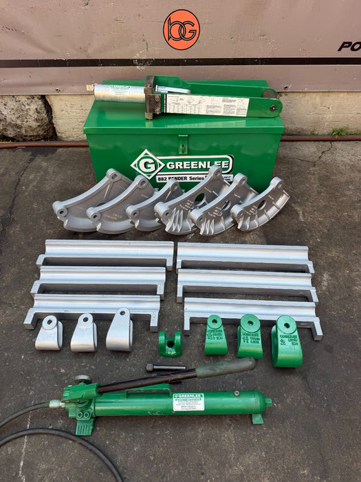 GREENLEE 882 Hydraulic Pipe Bender 1-1/4 - 2 RIGID EMT With Hand Pump