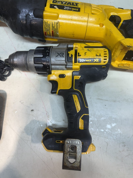 DEWALT DCS380 20V  Cordless Reciprocating Saw, DCD996 Hammer drill, DCB115 Char