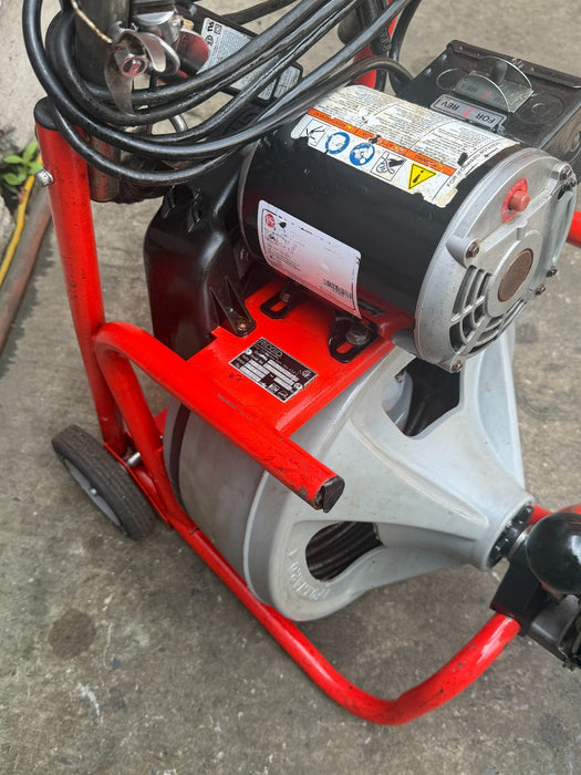 RIDGID K-400 Drain Cleaning Snake Auger Drum Machine C-32IW 3/8" x 75ft Cable #2