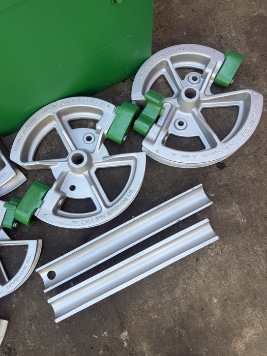Greenlee 1818 Mechanical Conduit Bender for EMT IMC Rigid Aluminum 1/2"-2" Set4